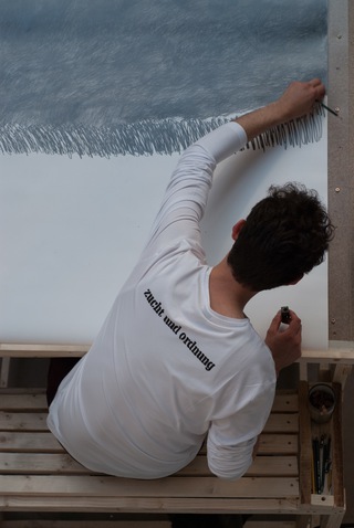 ben beyers "endlagerung" in der Ausstellung zucht und ordnung. 